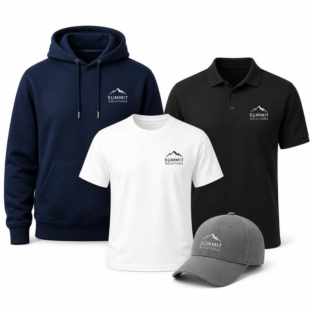 Custom Apparel sample with custom logo