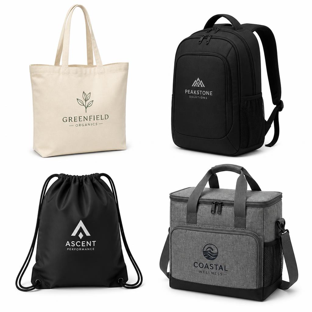 Custom Bags sample with custom logo