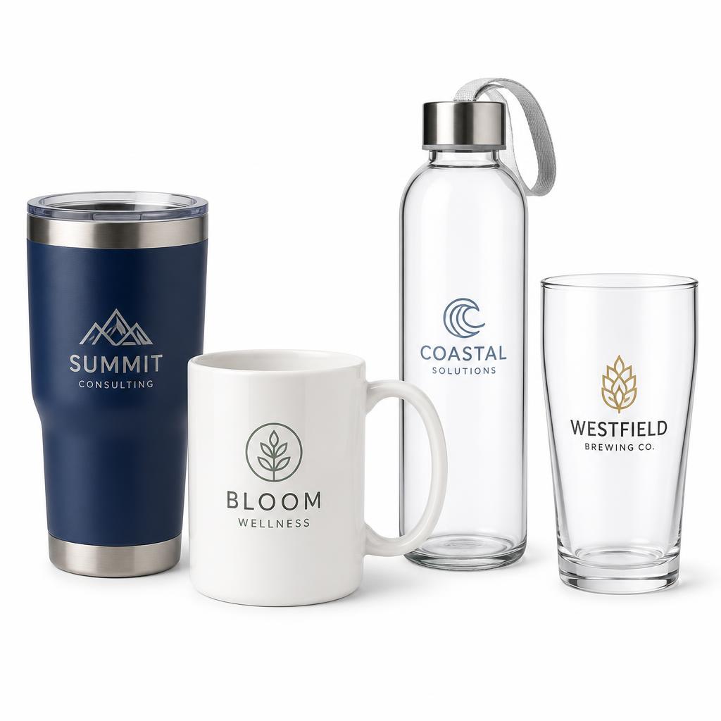 Branded Drinkware sample with custom logo